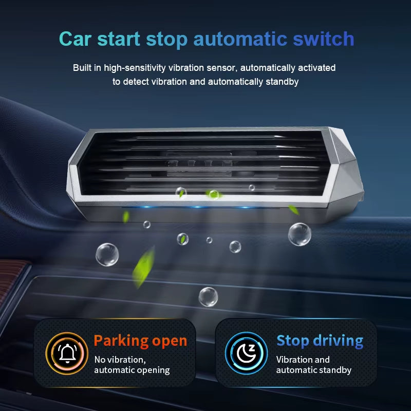 1Pc, Solar Purifier, Automatic Operation, Air Purifier with Vibration Sensor, Can Significantly Improve the Air inside the Car I