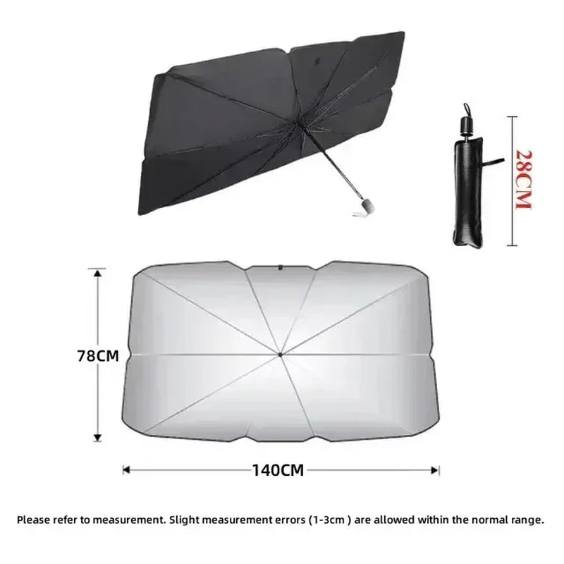 Car Sunshade Umbrella Car Sun Shade Protector Parasol Summer Sun Interior Windshield Protection Accessories for Auto Shading