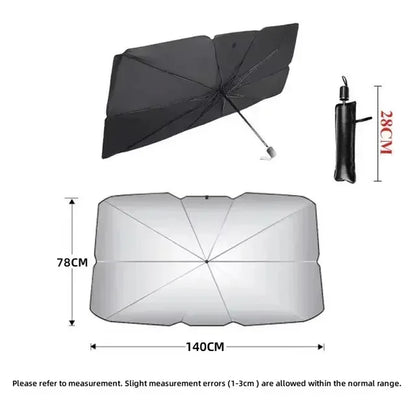 Car Sunshade Umbrella Car Sun Shade Protector Parasol Summer Sun Interior Windshield Protection Accessories for Auto Shading