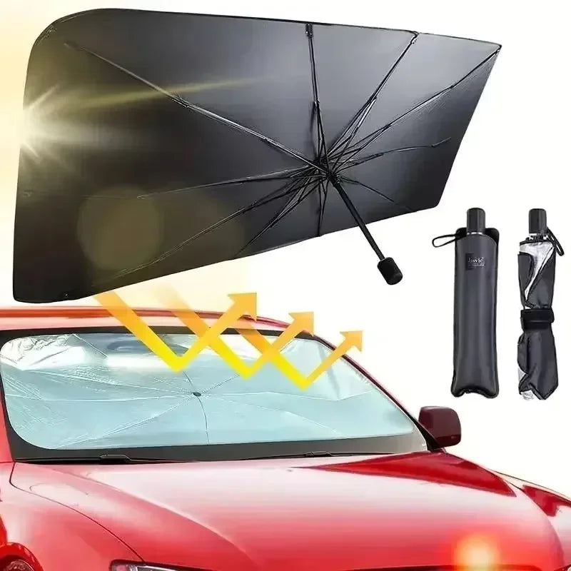 Car Sunshade Umbrella Car Sun Shade Protector Parasol Summer Sun Interior Windshield Protection Accessories for Auto Shading