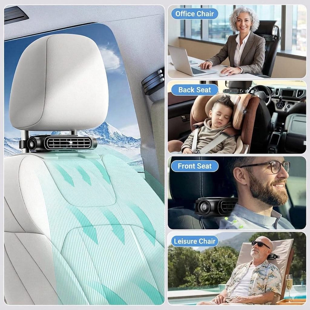 Chillax – Rechargeable Car Seat Cooling Fan